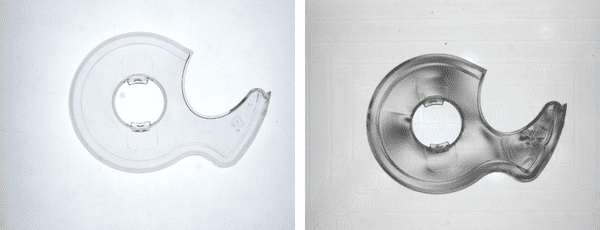 Seeing Transparent Parts with the Asyril Eye+